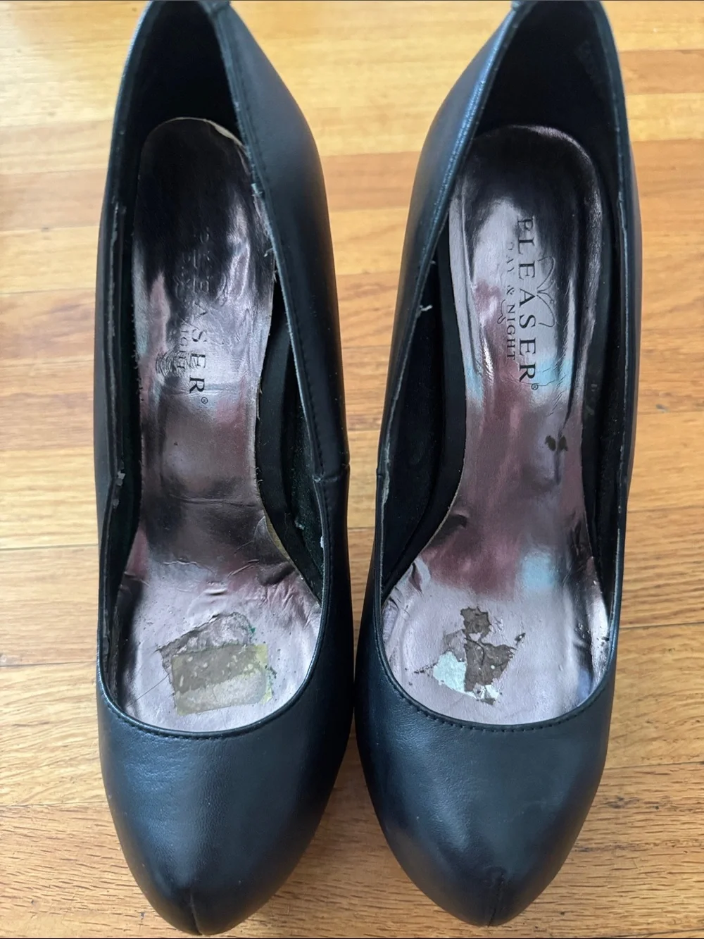 Gorgeous-20 Black Leather Ultra High Pumps Heels Pleaser Day & Night Shoes 8